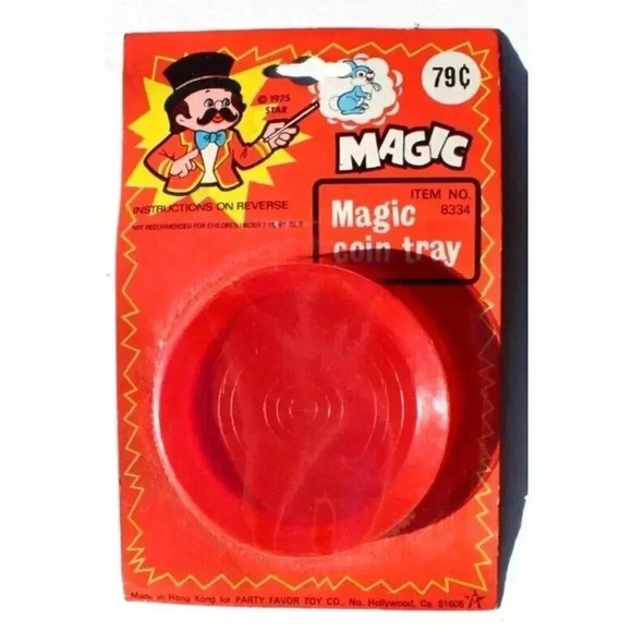 Sealed Vintage 1975 Magic Coin Tray Gag Joke Gift Toy Parlor Trick NOS - Picture 1 of 2